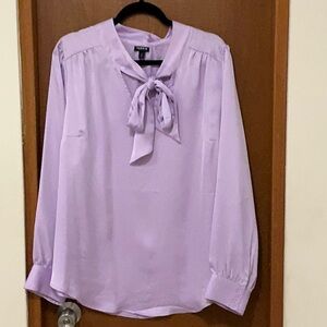 Torrid Light Purple Blouse with Bow Accent